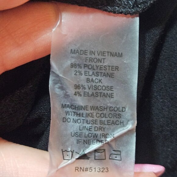 Vince Camuto Side Tie Top Black L Sleeveless Minimalist Workwear Chic Court Core - Picture 9 of 11